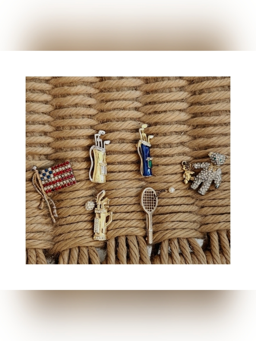 Vintage Bundle Lot Brooches‎ Golf Tennis